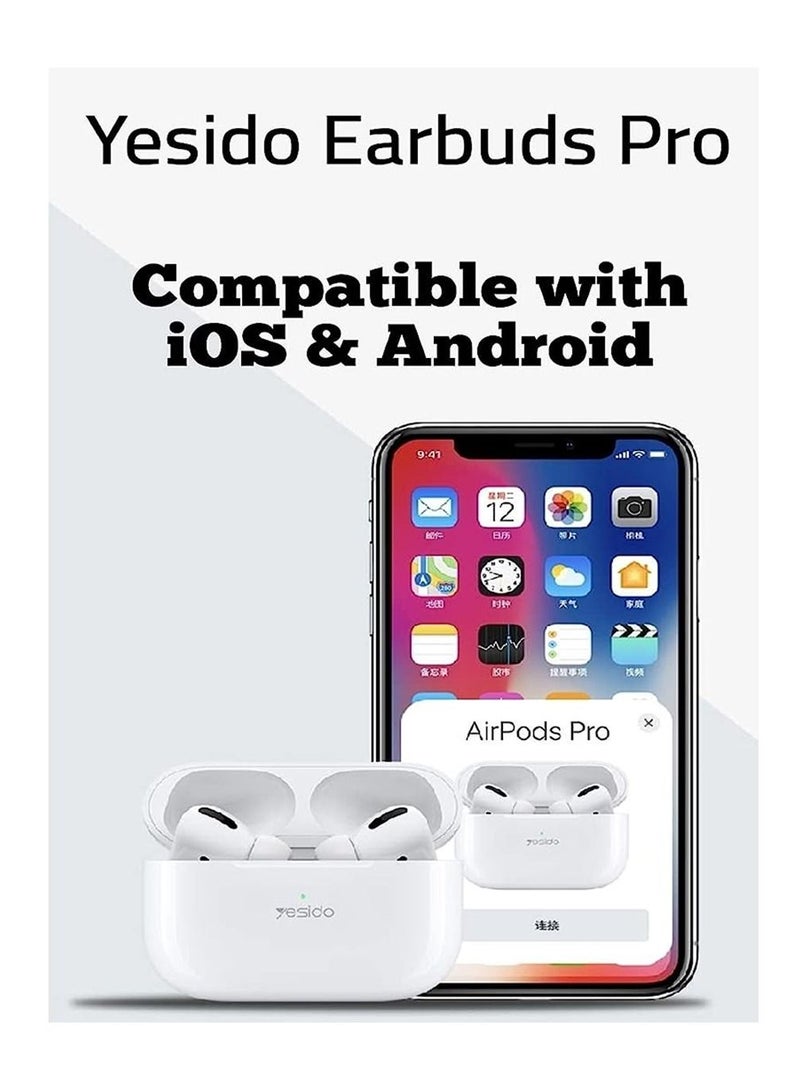 Yesido TWS-06 Wireless Bluetooth Earphones With Multi Functional Touch Control, HD Microphone and Noise Cancelation Designed For iPhone 12 Pro - Image 2
