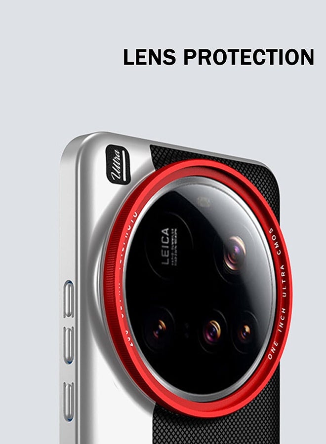 SUNDAREE غطاء حماية لهاتف شاومي 15 ألترا، نحيف ومقاوم للصدمات، جراب جلدي مضاد لبصمات الأصابع، لون أسود - Image 5