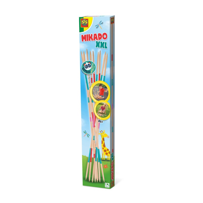 SES Creative 02295 Mikado XXL - Bamboo, 50 cm, 41 pins, Age 3+ - Image 1