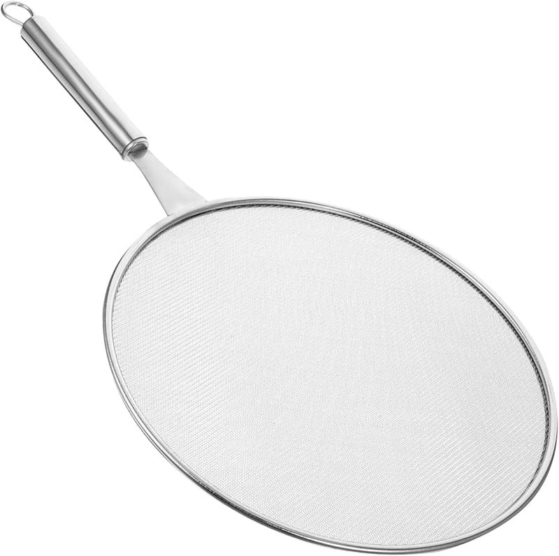 Stainless Steel Mesh Splatter Guard For Cooking Easy Clean Grease Protector - Image 2