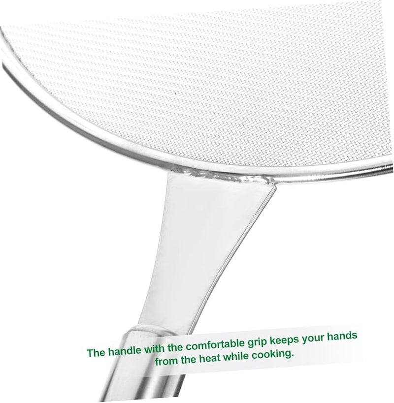 Stainless Steel Mesh Splatter Guard For Cooking Easy Clean Grease Protector - Image 4