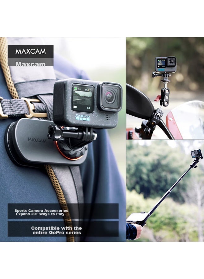 Maxcam/Maisikamu Aluminum Alloy Selfie Stick Portable Tripod For Gopro 13/12/Ace Pro 2 Action Cameras, Vlog Extension Pole Accessory - Image 3