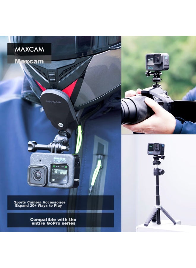 Maxcam/Maisikamu Aluminum Alloy Selfie Stick Portable Tripod For Gopro 13/12/Ace Pro 2 Action Cameras, Vlog Extension Pole Accessory - Image 4
