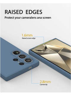 BORTONY Samsung S24 Ultra Case Liquid Soft Silicone Gel Rubber Galaxy S24 Ultra Cover Anti Scratch Drop-Proof Protective Case for Samsung Galaxy S24 Ultra 6.8 Inch  - Image 3