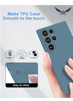 BORTONY Samsung S24 Ultra Case Liquid Soft Silicone Gel Rubber Galaxy S24 Ultra Cover Anti Scratch Drop-Proof Protective Case for Samsung Galaxy S24 Ultra 6.8 Inch  - Image 4