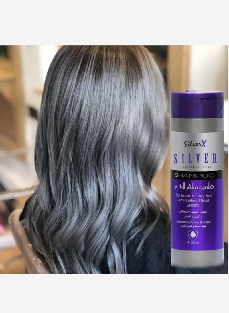 SILVEREX SilverX Hair Silver Shampoo 350 ml - Image 4