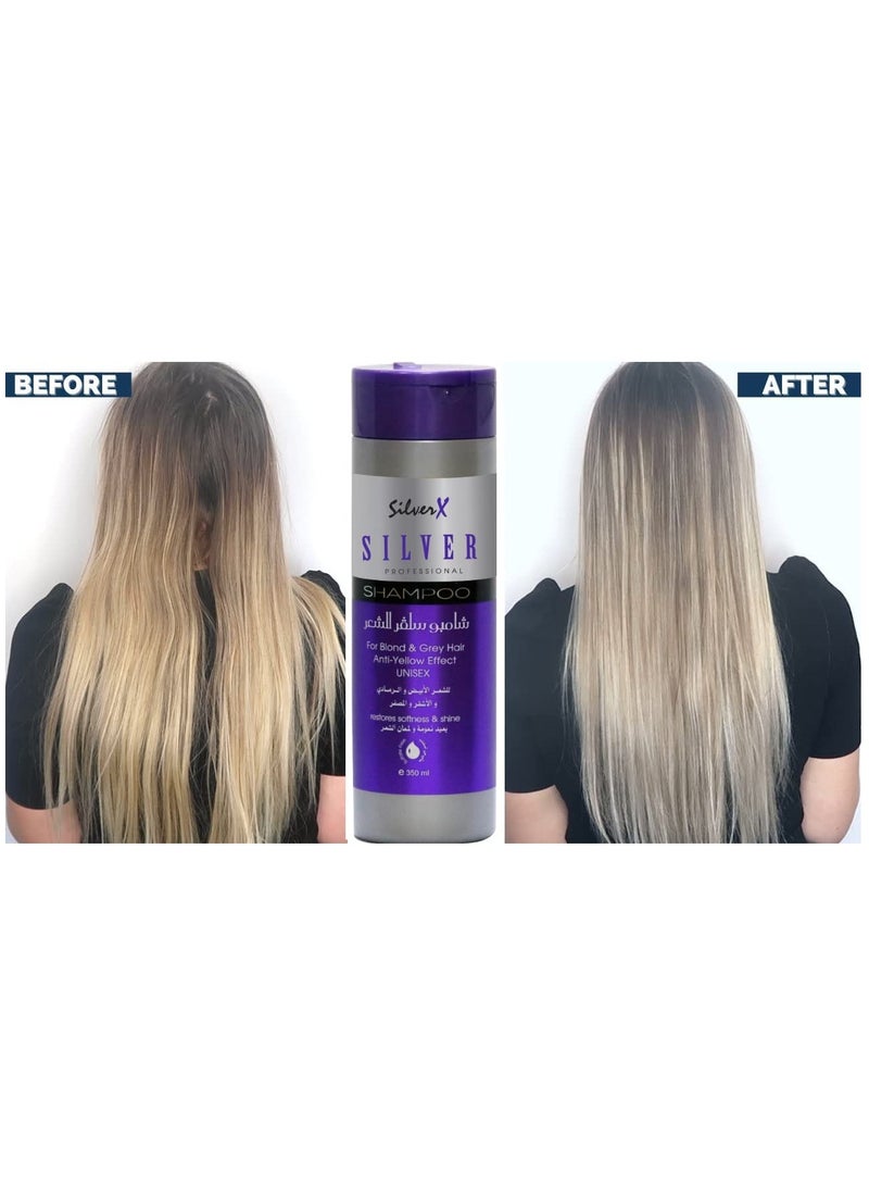 SILVEREX SilverX Hair Silver Shampoo 350 ml - Image 3