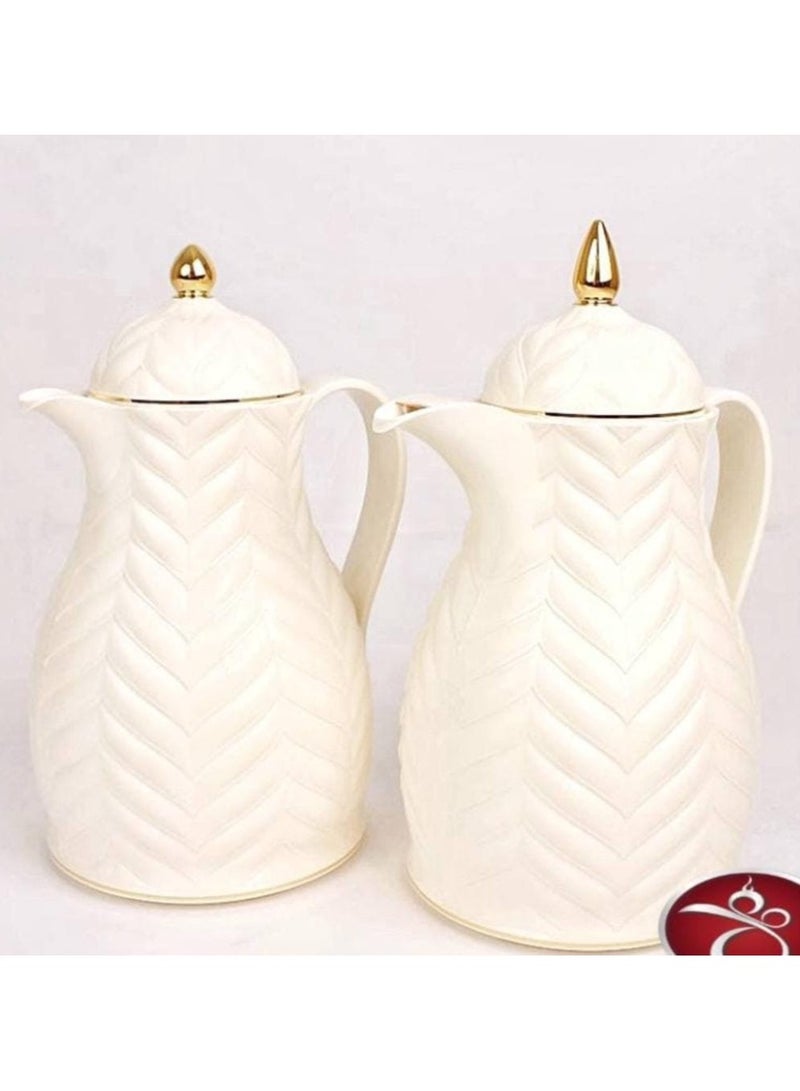 Rose A two-piece thermos set for tea and coffee, 1 liter size - Image 2