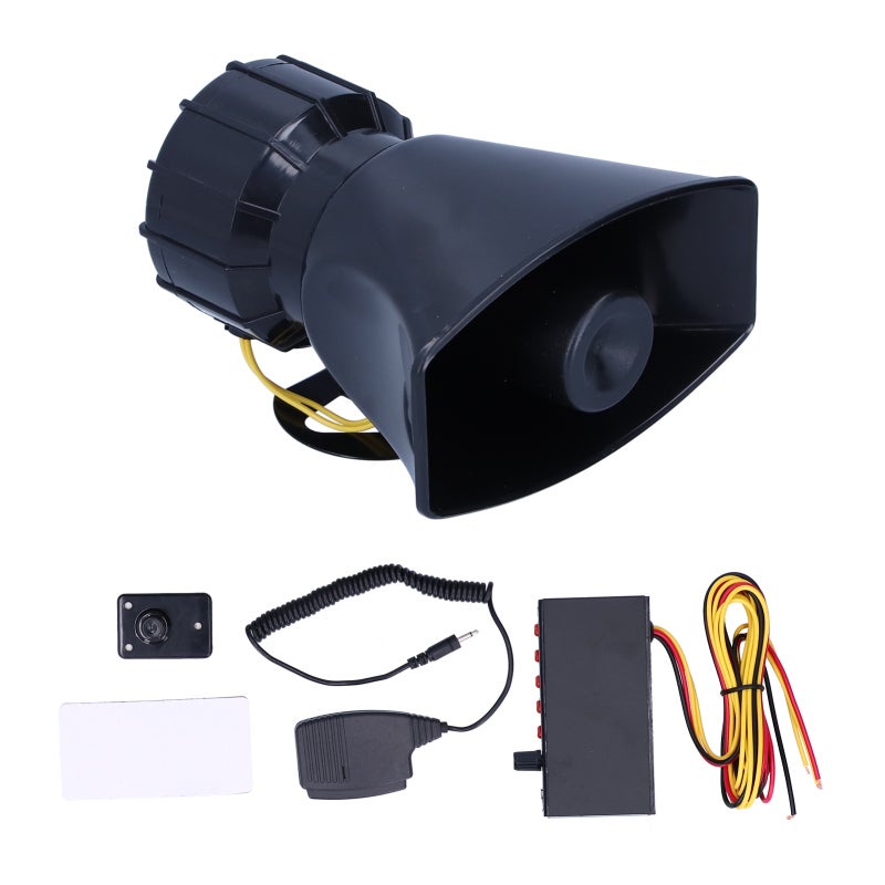 Car Warning Speaker 125DB Loudspeaker 100W Siren - Practical Emergency Alarm Horn Kit with 5 Distinctive Sounds for Car Use - Image 2