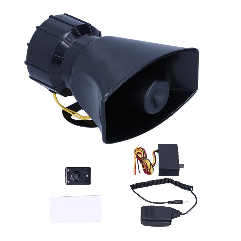 Car Warning Speaker 125DB Loudspeaker 100W Siren - Practical Emergency Alarm Horn Kit with 5 Distinctive Sounds for Car Use - Image 3