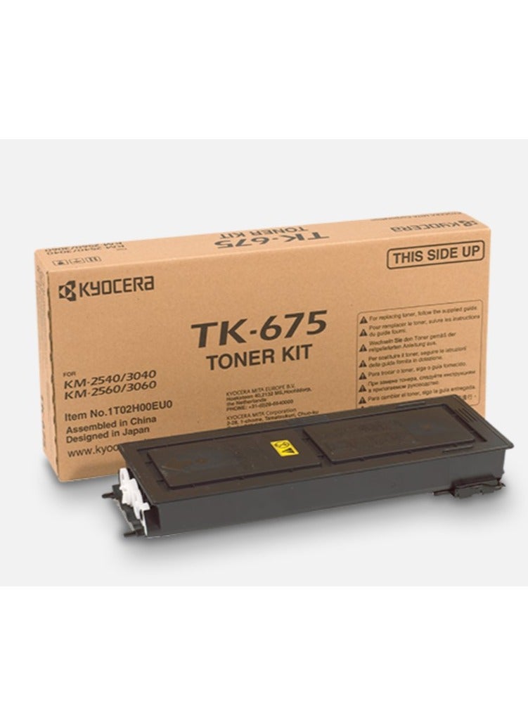 حبر كيوسيرا TK-675 أسود / KM2540/KM2560/KM3040/KM3060