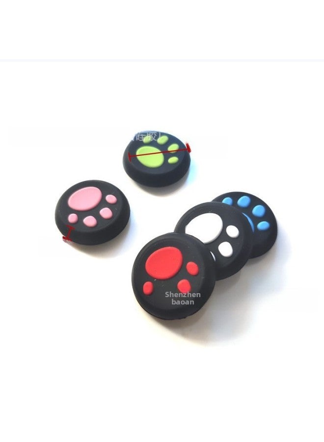 عام قبعات عصا التحكم من السيليكون على شكل مخلب القط لجهاز PS4 PS3 Xbox One 360 ​​NS Pro، أغطية مفاتيح بمقبض عالمي ملحقات الألعاب - لون المنتج: أسود على أبيض - Image 2