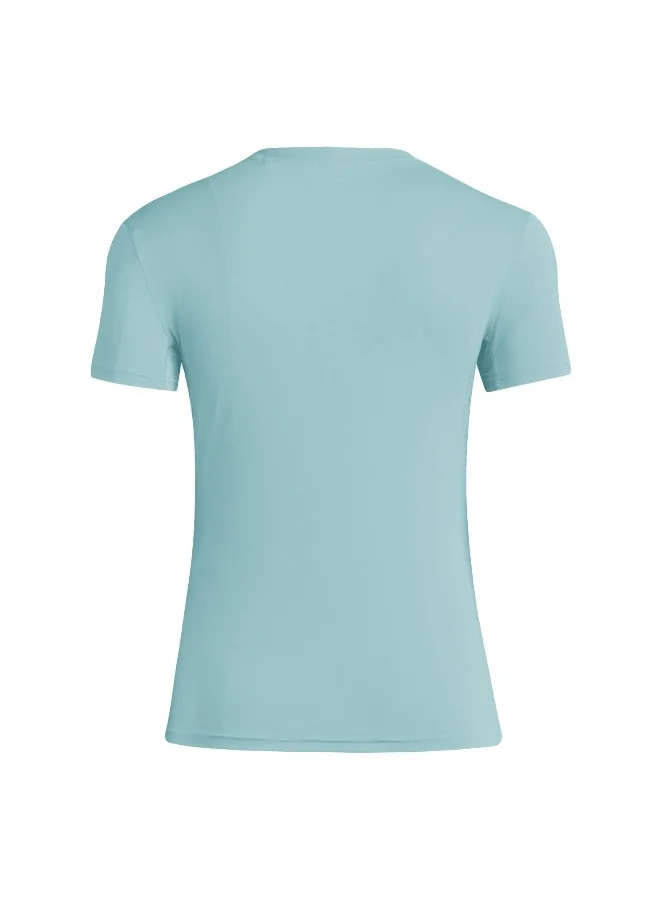 Adidas Adidas Adizero E Tee W Turquoise Running T-Shirts For Women
