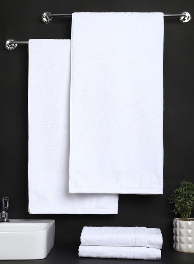 Raymond Home Towel Gift Sets 600 GSM 2 Bath & 2 Hand Towels Super Soft  Pure Cotton (75 x 150 cm(2) + 40 x 60 cm (2)) Towel - Image 3