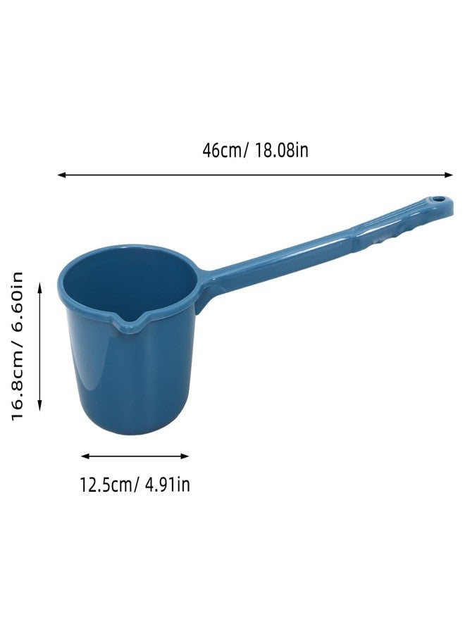 HAKIDZEL Long Handle Water Scoop Plastic Extended Ladle Cup Spoon Multipurpose Hangable Porridge Bailer Spoon for Home Cooking Serving Kitchen Utensils - Image 2