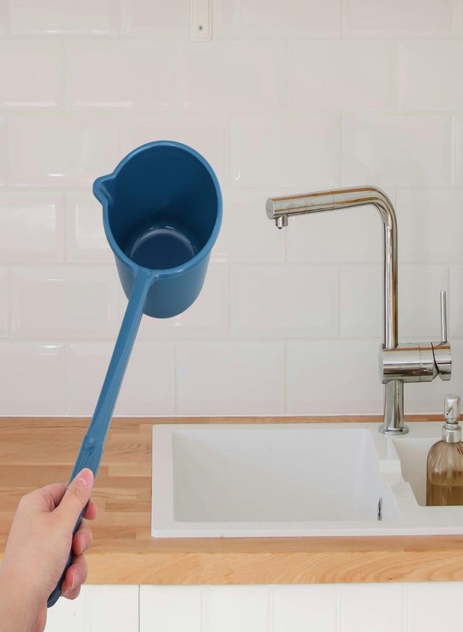 HAKIDZEL Long Handle Water Scoop Plastic Extended Ladle Cup Spoon Multipurpose Hangable Porridge Bailer Spoon for Home Cooking Serving Kitchen Utensils - Image 4