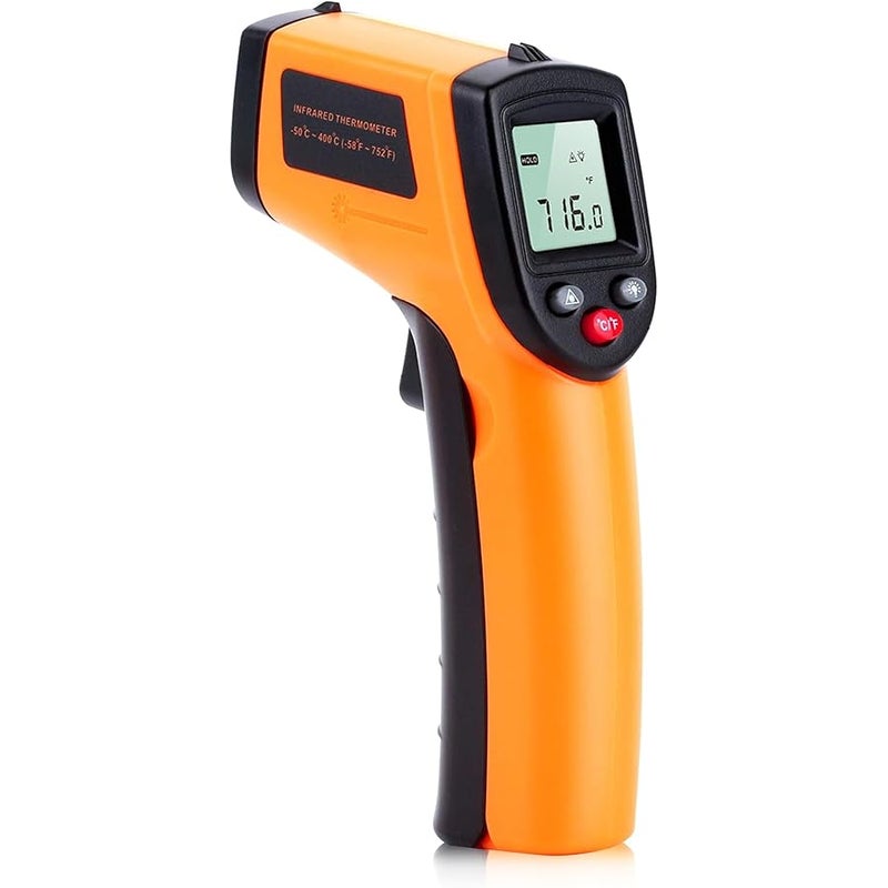 LEXIN Digital Infrared Thermometer for Cooking BBQ Pizza Oven Non Contact Laser Temperature Gun with Backlight Range Minus Fifty to Three Hundred Eighty Degrees Celsius Handheld Heat Measurement Tool Not for Human Use - Image 1