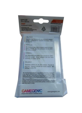 Gamegenic Gamegenic Card Sleeves - Prime Tarot-Sized 50CT - Smooth & Tough Card  Sleeves - Card Size up to 73mm x 120mm - Compatible with War of The Ring  (2nd Edition), Anachrony,