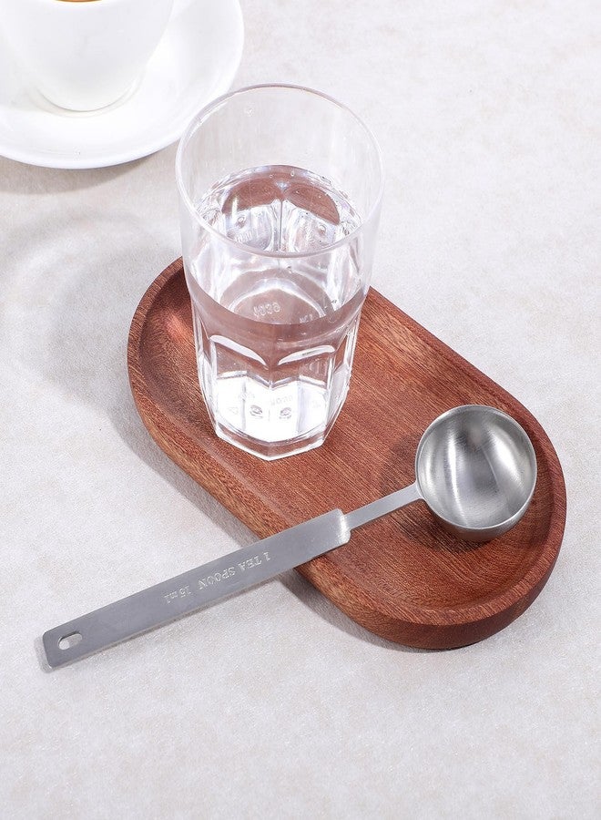 Larrel Oval Small Wood Tray, 2 Pack Oval Wooden Small Serving Tray with Edge, Wood Plates for Food Salad Dessert Fruit Bread Kitchen Counter Coffee Bar Bathroom Vanity Organizer - Image 5