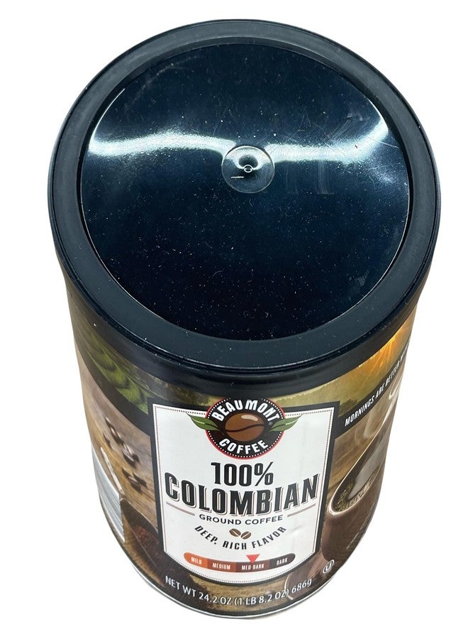 100% Colombian Ground Coffee, Medium-Dark Roast, Deep Rich Flavor, 24.2 oz - Image 3