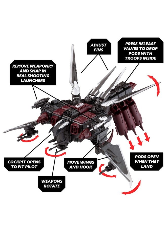 SNAP SHIPS Snap Ships - Scorpion K.L.A.W. Troop Dropper - Construction Toy for Custom Building and Battle Play - Ages 8+  - Image 4
