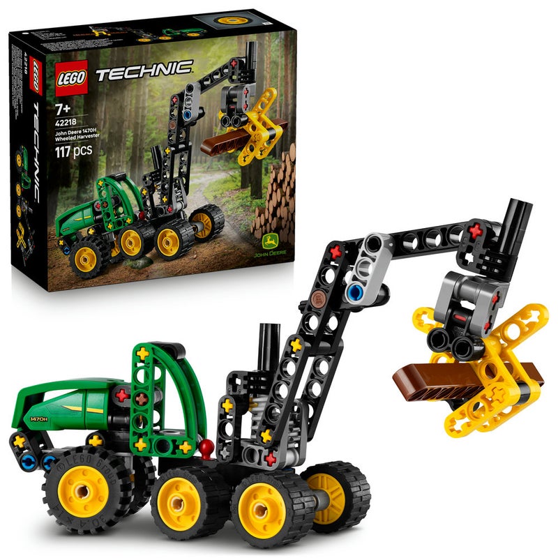 LEGO Technic John Deere 1470H Wheeled Harvester Toy 42218 (Age 7+, 117 Pieces) - Image 1