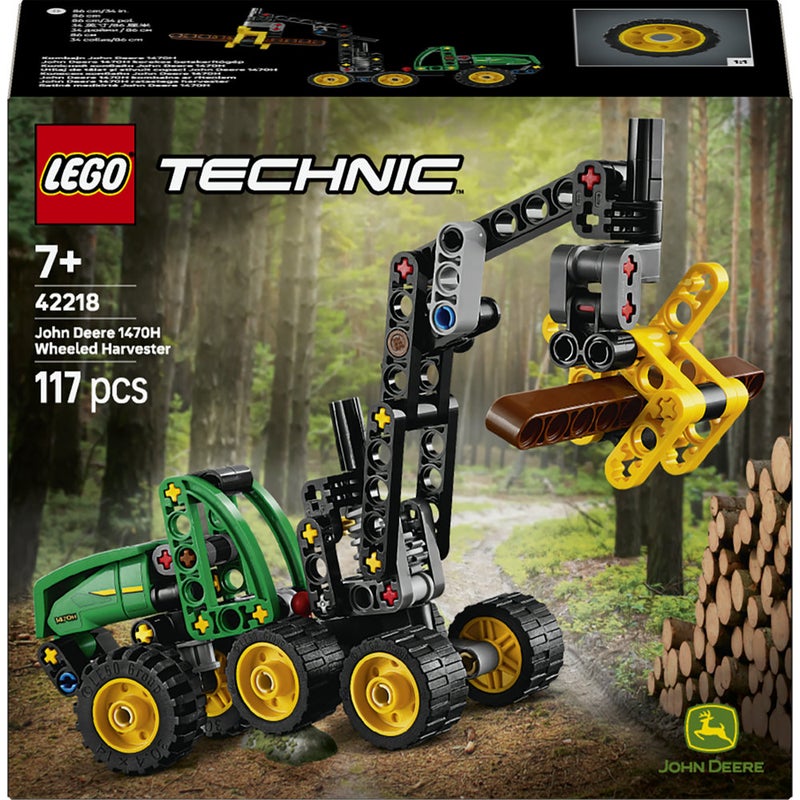 LEGO Technic John Deere 1470H Wheeled Harvester Toy 42218 (Age 7+, 117 Pieces) - Image 2