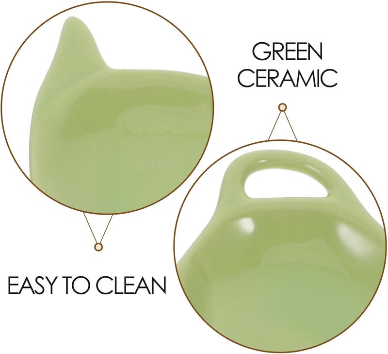 Ceramic Teapot Tea Bag Holder and Spoon Rest Green Tea Bag Organizer Tray for Kitchen and Washable Porcelain Coaster for Coffee - Image 3