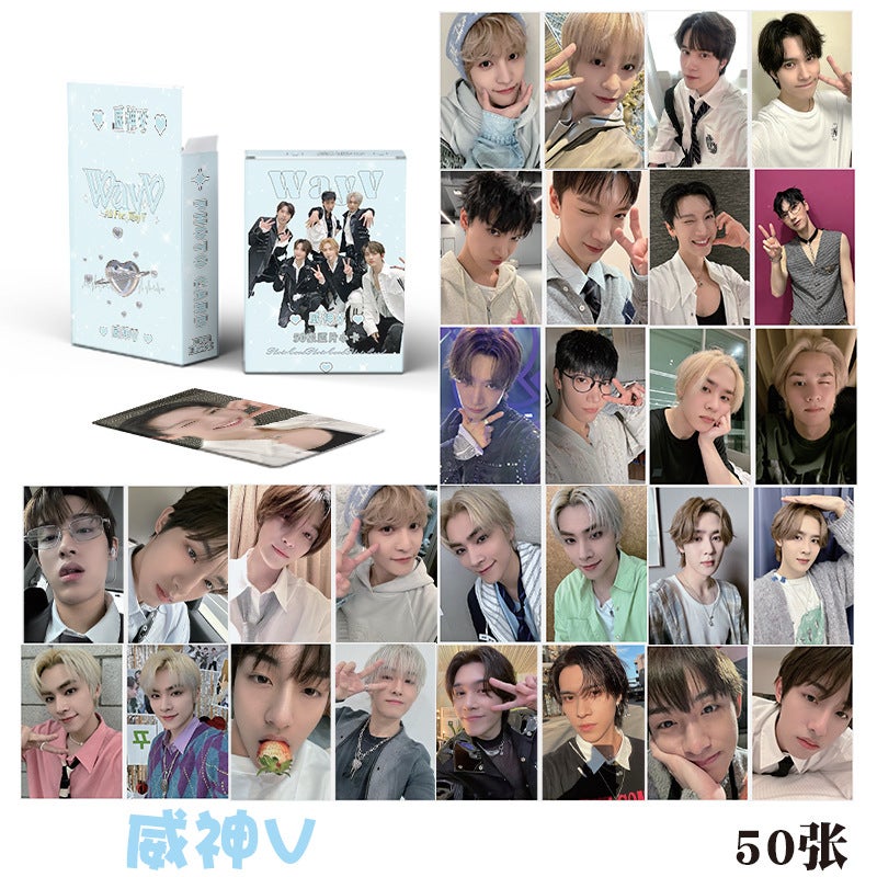 Star Anime Card Aespa Yu Shuxin Gidle Zhao Rusi Sha Head Combination Lomo Laser Card - Image 1