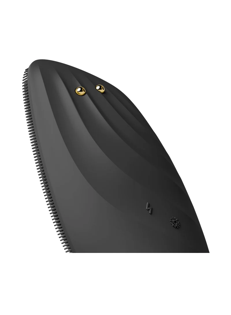 جيسكي SmartAppGuided Sonic Thermo Facial Brush & Face Lifter 8 في 1 تنظيف البشرة ومكافحة التجاعيد فرشاة تنظيف كهربائية مصنوعة من السيليكون مساج الوجه تنظيف ومكافحة الشيخوخة - رمادي
