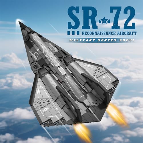 Reobrix SR72 Reconnaissance Fighter Jet Building Set Military Airplane Toys Construction Set 33039 Model Plane Kit Aviation Collection Gifts for Teens 14 Adult and Military Fans - Image 5