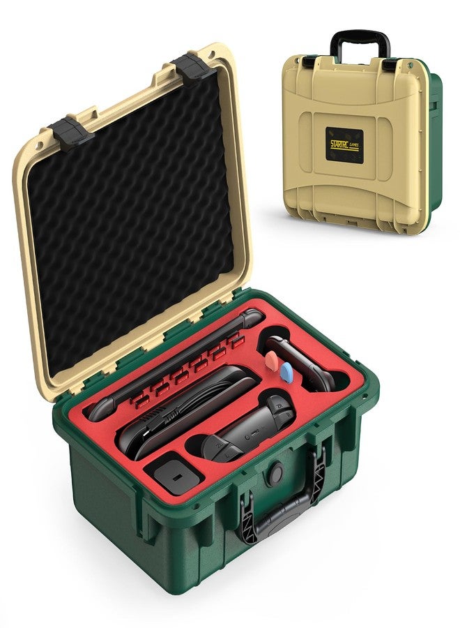 STARTRC GAMES Hard Carrying Case for Nintendo Switch 2, Professional Deluxe IP67 Waterproof, Soft Lining Hard Travel Case for Nintendo Switch 2 Console Pro Controller & Accessories (Yellow & Green) - Image 1