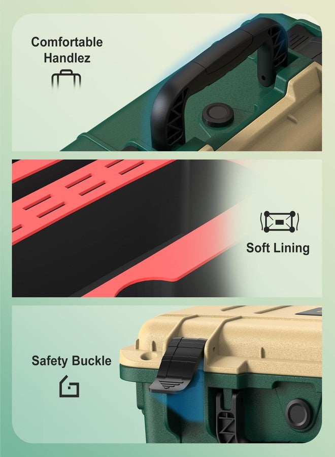 STARTRC GAMES Hard Carrying Case for Nintendo Switch 2, Professional Deluxe IP67 Waterproof, Soft Lining Hard Travel Case for Nintendo Switch 2 Console Pro Controller & Accessories (Yellow & Green) - Image 5