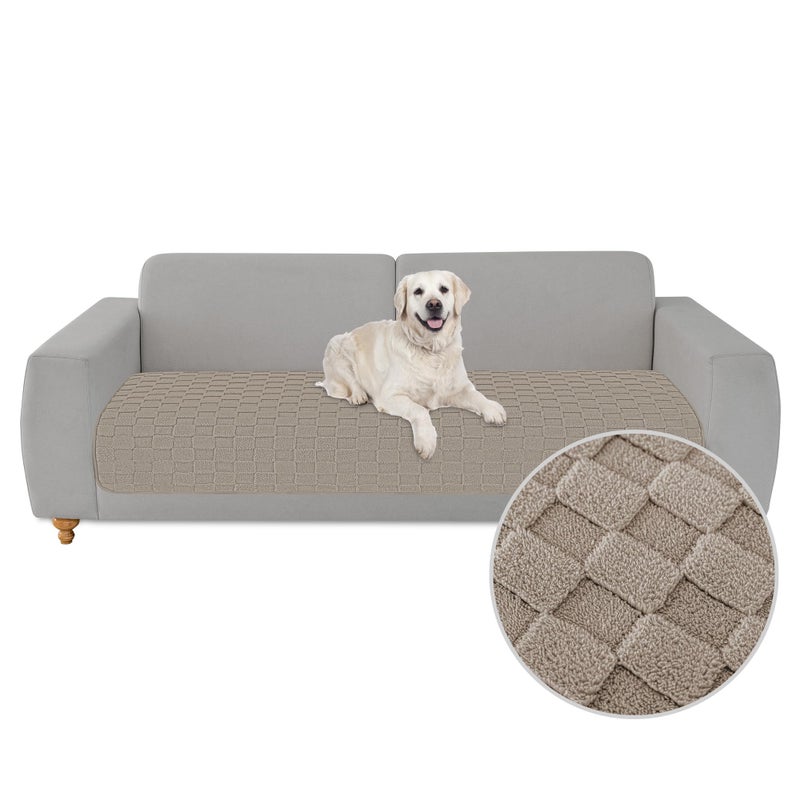 Foxdecor Fuzzy Dog Bed Cover  Couch Covers for Pets  Anti Slip Sofa Cover Velvet Dog Blanket Couch Protector Washable Dog Mat  Pet Bed Mat for Sofa  Brown 30x82 inch - Image 1