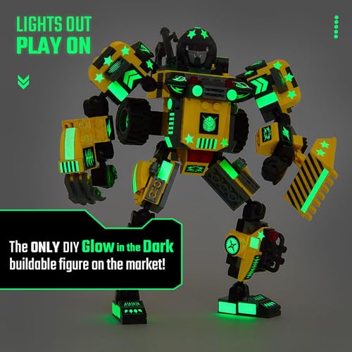 JITTERYGIT Robot Building Toy Gift for Boys, Perfect STEM Gift for Builders Ages 6, 7, 8, 9, and 10 Year Olds, Yellow Zakarpian (238 Pcs) Robotryx - Image 3