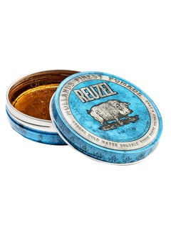 Reuzel REUZEL Blue Pomade, Strong Hold, Water Soluble, Vanilla Wood, 4 Oz  - Image 1