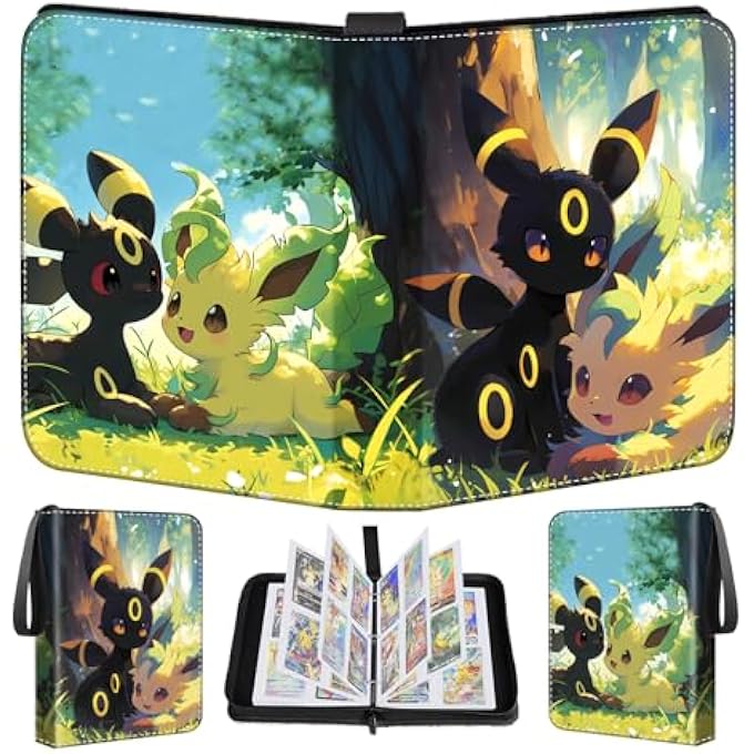 Pokemon TRADING CARD ALBUM, PU CARDS SCRAPBOOK, 50 PAGES 400 CARD CAPACITY, SCRAPBOOK CARDS BOOK FOLDER BOOK BINDER BINDER GIFTS FOR COLLECTORS AND CHILDREN - Image 1