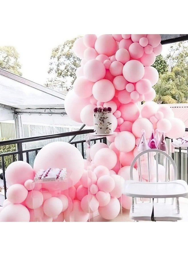 PartyWoo Light Pink Balloons 100 pcs 10 Inch Pastel Baby Pale Pink Latex Helium Balloons for Baby Shower Gender Reveal Valentine's Day Engagement Wedding Princess Birthday Party Decorations Pink-Q05 - Image 5