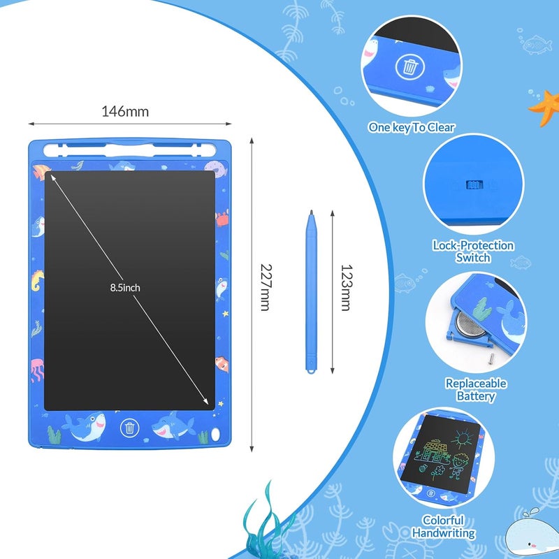 مافيتي لوحة كتابة LCD من مافيتي - 8.5 بوصة - أزرق - Image 4