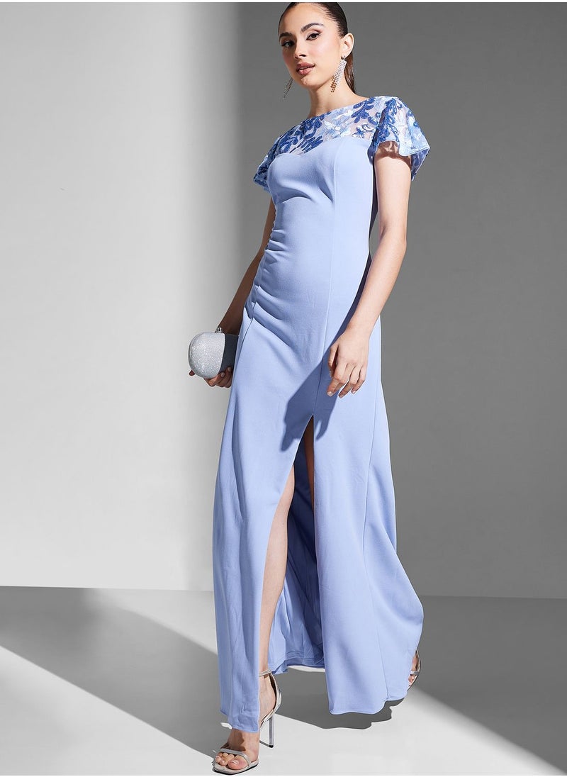 Adrianna Papell - Floral Printed Tiered Dress - Image 1