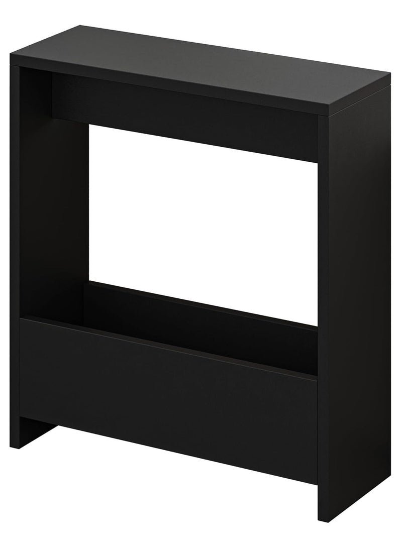 Chulovs Side Table with Magazine Rack for Living Room and Office -entryway table- Side/End Table - 55 x 20 x 60cm - Image 4