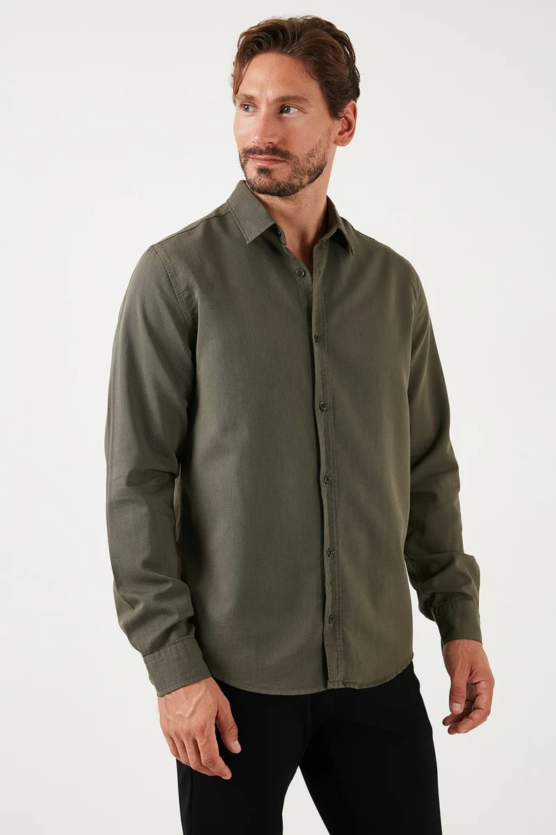 Buratti Stretch Cotton Regular Fit Shirt Men's Shirt CF25W128861