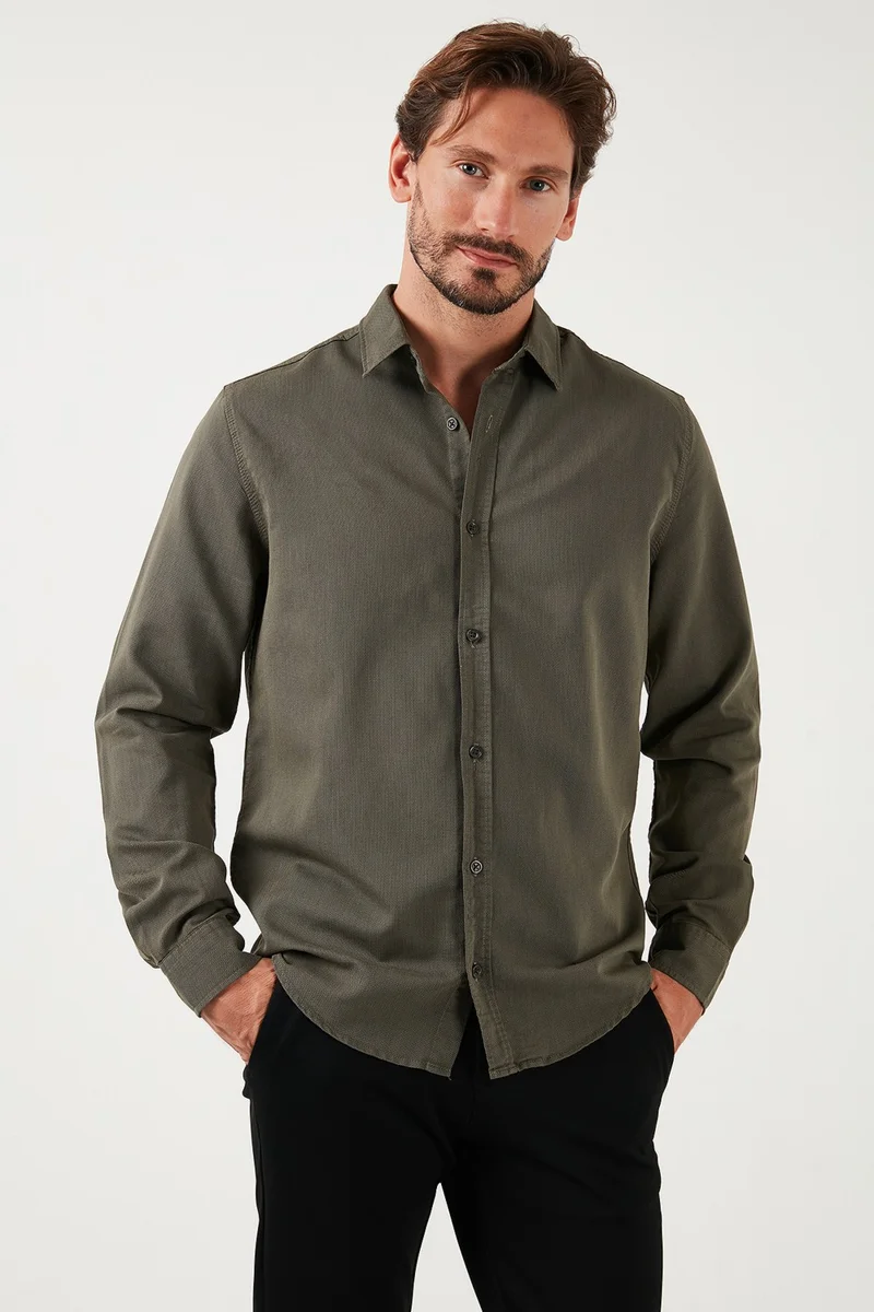 Buratti Stretch Cotton Regular Fit Shirt Men's Shirt CF25W128861