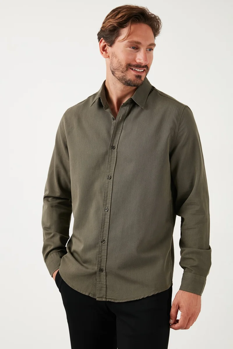 Buratti Stretch Cotton Regular Fit Shirt Men's Shirt CF25W128861
