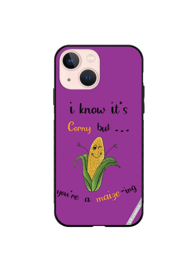 VR CREATIVE Protective Case Cover For Apple iPhone 14 Plus Corn Design Multicolour - Image 1