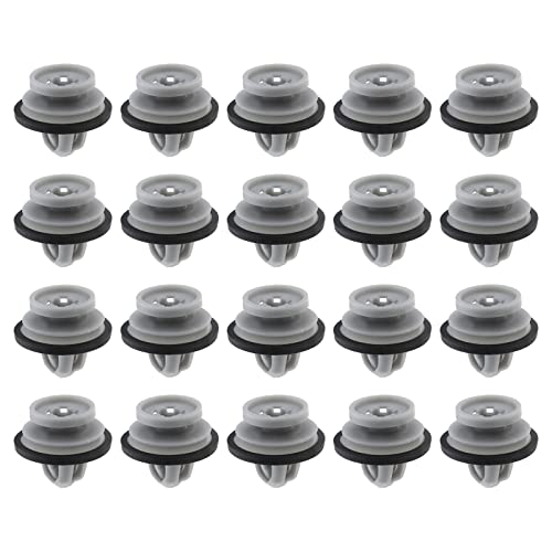 Micro Traders 20PCS Lower Door Moulding Clips LR112137 Compatible with Defender Range Rover Evoque Car Door Panel Door Trim Retainers Clips Plastic Fasteners - Image 1