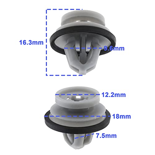 Micro Traders 20PCS Lower Door Moulding Clips LR112137 Compatible with Defender Range Rover Evoque Car Door Panel Door Trim Retainers Clips Plastic Fasteners - Image 3