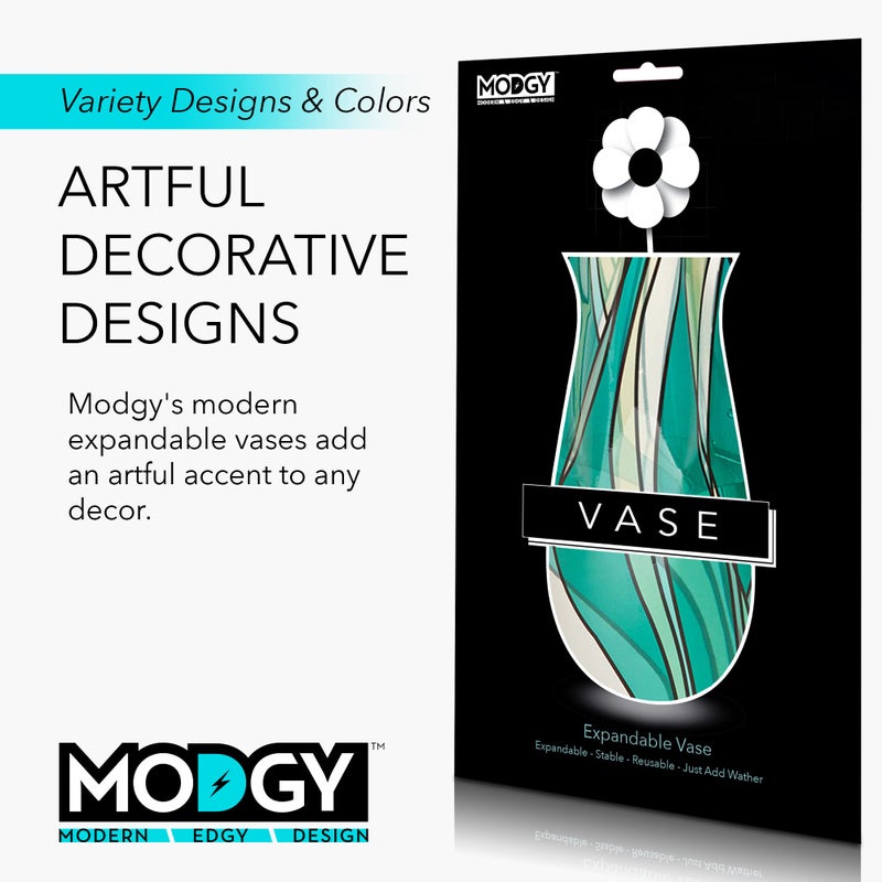 مودجي إناء Modgy القابل للتوسيع - Seedo 10.25 × 6.25 - مزهرية بلاستيكية خالية من BPA غير قابلة لإعادة الاستخدام غير الزجاجي - فقط أضف زخرفة مائية مثالية لحفلات الزفاف والأحداث في منزلك - Image 5