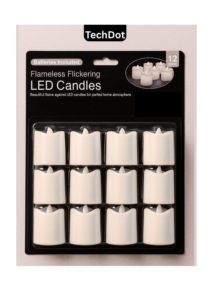 TechDot Flameless Flickering LED Candles 12-Pack  - Image 2