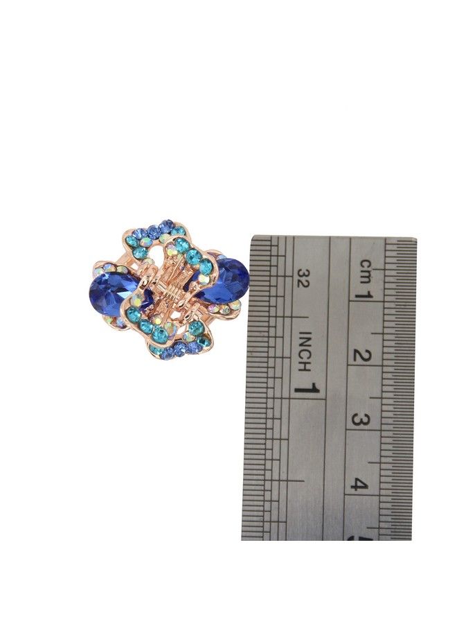 Yeshan Rhinestone And Crystal Metal Jaw Claw Hair Clipsmall Butterfly Design Barrettes For Womenpack Of 6. - Image 5